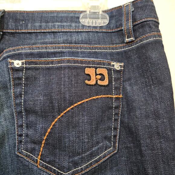 Joe's Jeans Sz32 bootcut Honey blue pants.  Worn look. Stylish. Y2K. Casual. - Picture 2 of 16